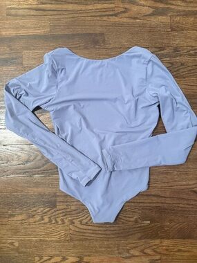 SKIMS Fits Everybody Low Back Long Sleeve Thong Bodysuit Size M